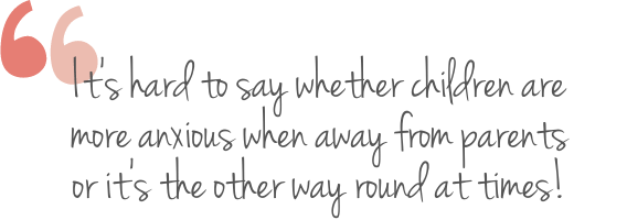 separation anxiety exists for parents and children