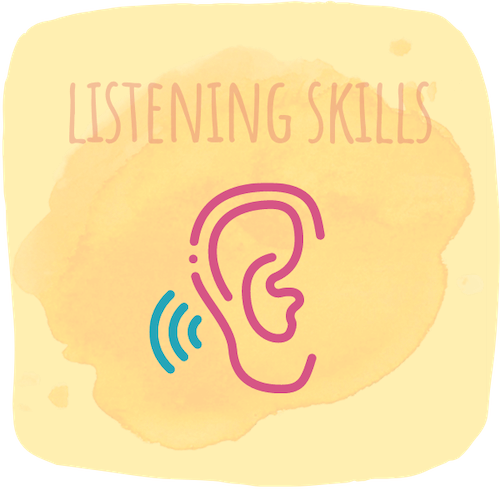 learns listening skills for communication