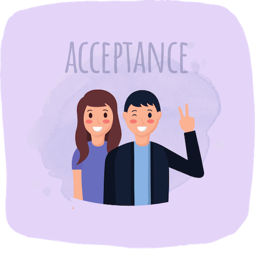 Couples acceptance of each other